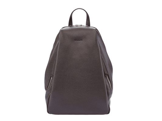 Genuine Leather Backpack | Adjustable Straps, Front Zip Pocket, Interior Organization | Modern Everyday Carry