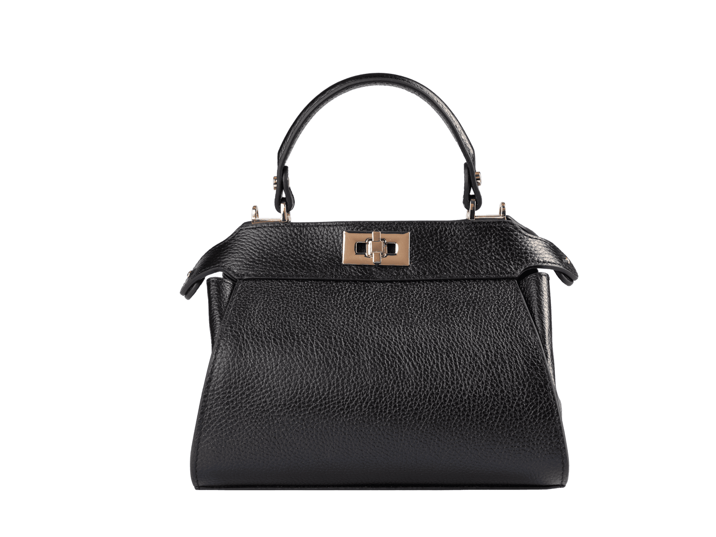 Premium Full Grain Leather Mini Handbag | Shoulder Strap Included, Compact Yet Roomy, Soft Alcantara Lining | Stylish Daily Carry