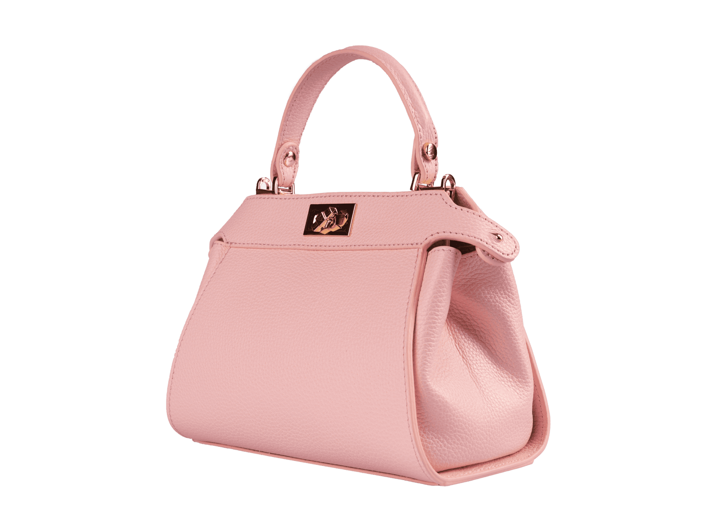 Premium Full Grain Leather Mini Handbag | Shoulder Strap Included, Compact Yet Roomy, Soft Alcantara Lining | Stylish Daily Carry