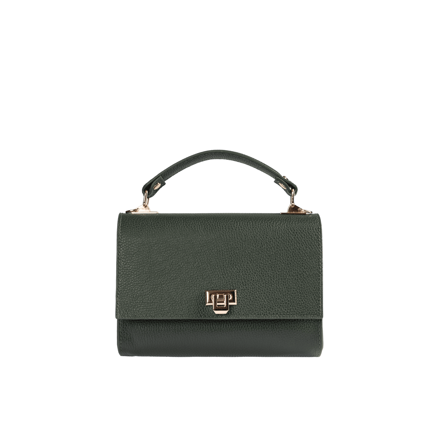 Genuine Full Grain Leather Handbag | Top Handle & Detachable Long Strap | Premium Hardware & Alcantara Lining