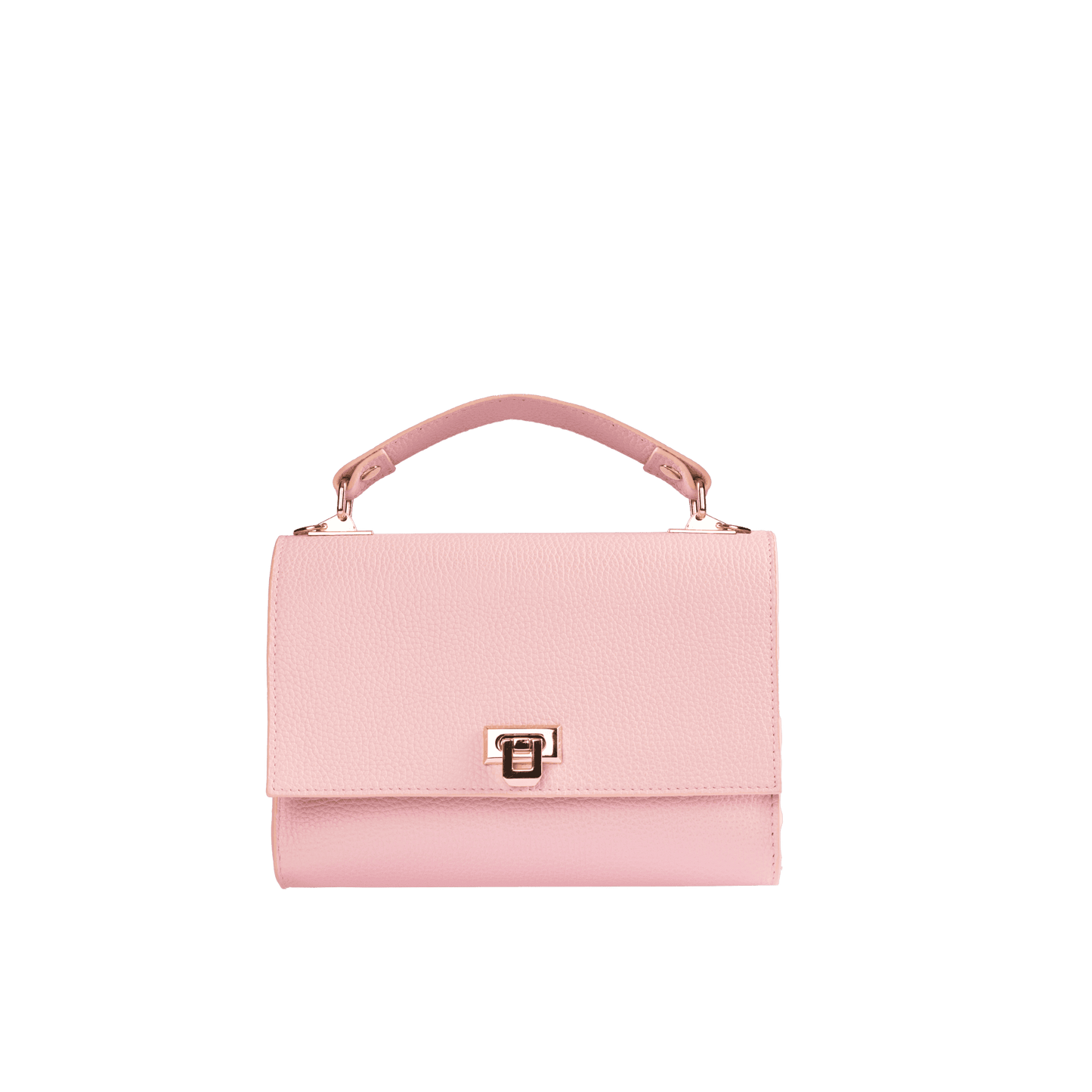 Genuine Full Grain Leather Handbag | Top Handle & Detachable Long Strap | Premium Hardware & Alcantara Lining