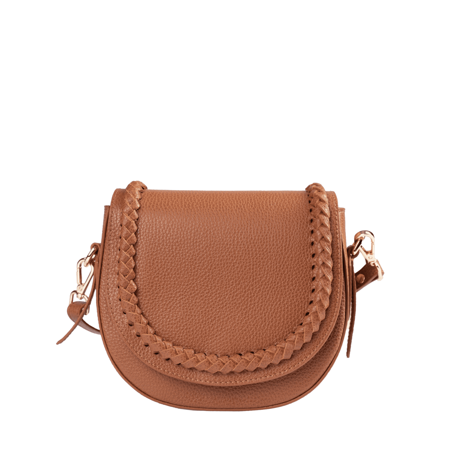 Luxe Genuine Leather Crossbody Bag | Braided Detail Design, Available in Full Grain & Croc Embossed Styles, Interior Zip Pocket | Versatile Day-to-Night Carry