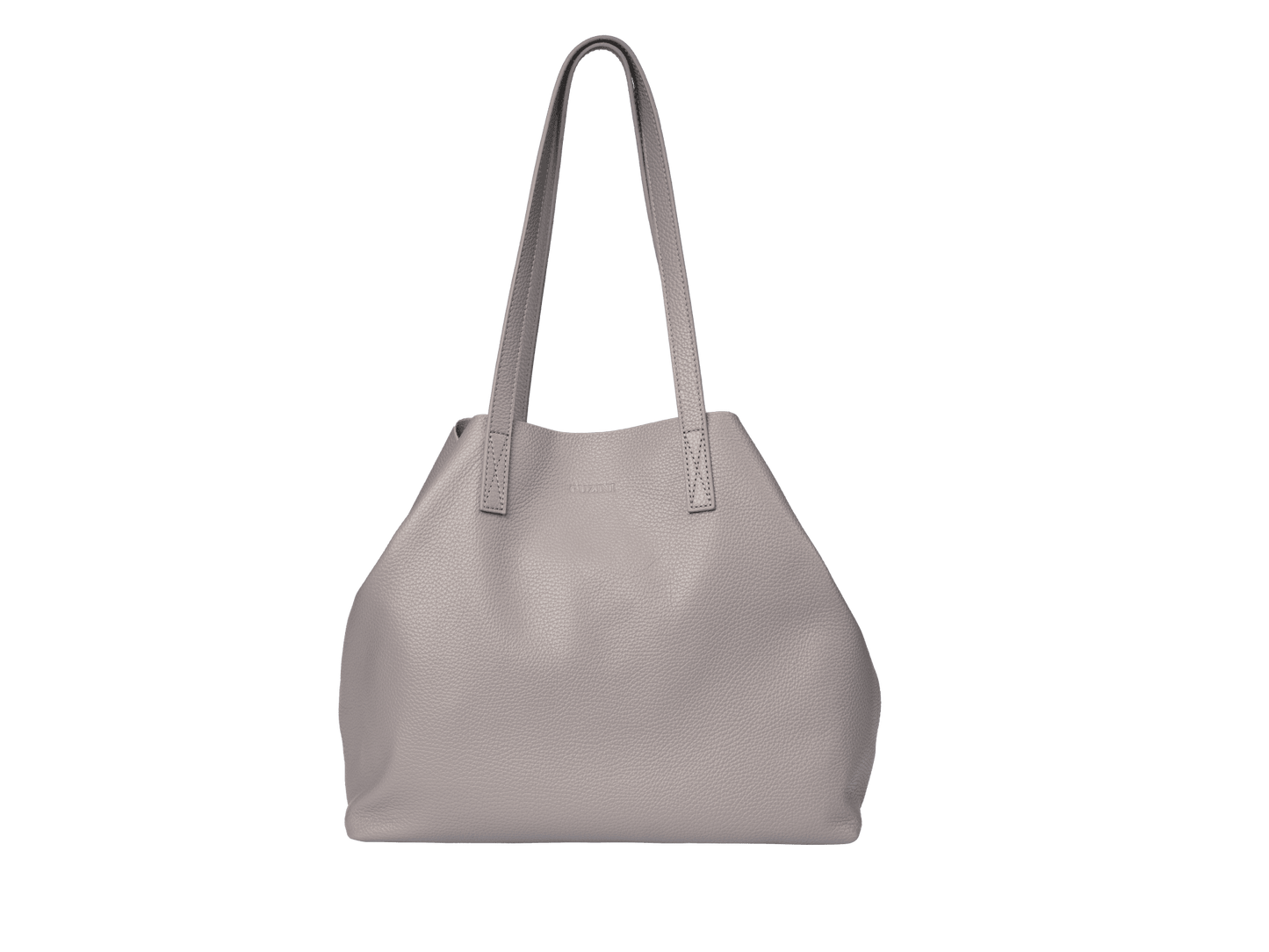 Genuine Leather Shoulder Bag | Detachable Clutch Pouch, Dual Handle Design, Interior Zip Pocket | Versatile Two-in-One Tote
