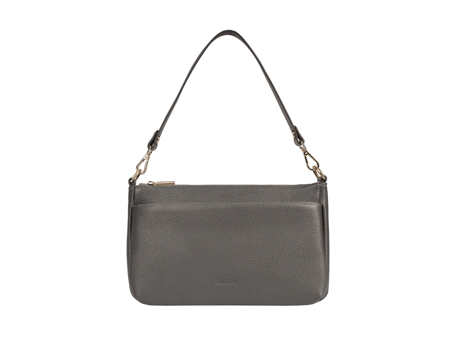 Multi-Compartment Genuine Leather Bag | Convertible Crossbody & Shoulder Straps, Multiple Zip Pockets, Organized Interior | Versatile Everyday Organizer