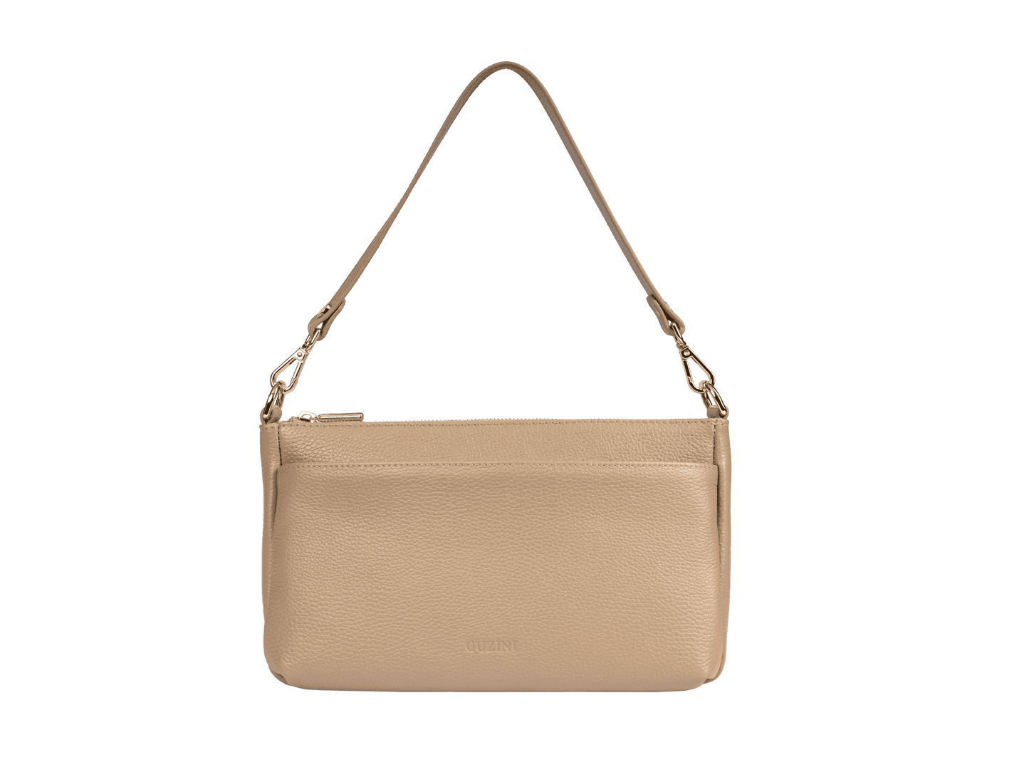 Multi-Compartment Genuine Leather Bag | Convertible Crossbody & Shoulder Straps, Multiple Zip Pockets, Organized Interior | Versatile Everyday Organizer