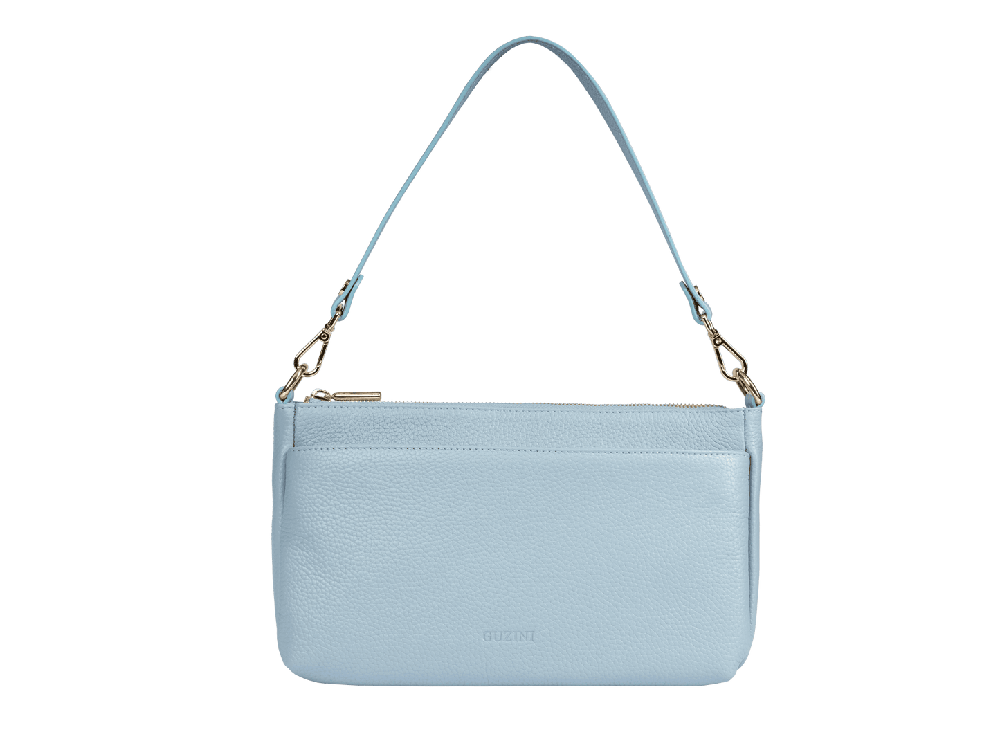 Multi-Compartment Genuine Leather Bag | Convertible Crossbody & Shoulder Straps, Multiple Zip Pockets, Organized Interior | Versatile Everyday Organizer