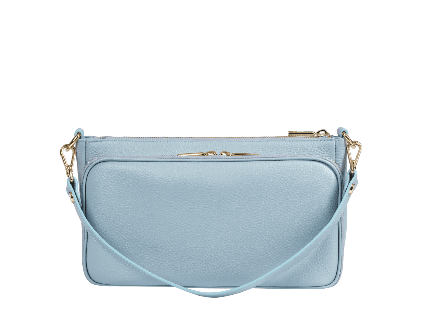 Multi-Compartment Genuine Leather Bag | Convertible Crossbody & Shoulder Straps, Multiple Zip Pockets, Organized Interior | Versatile Everyday Organizer