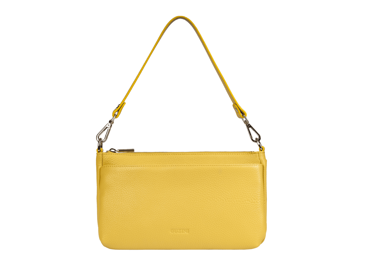 Multi-Compartment Genuine Leather Bag | Convertible Crossbody & Shoulder Straps, Multiple Zip Pockets, Organized Interior | Versatile Everyday Organizer