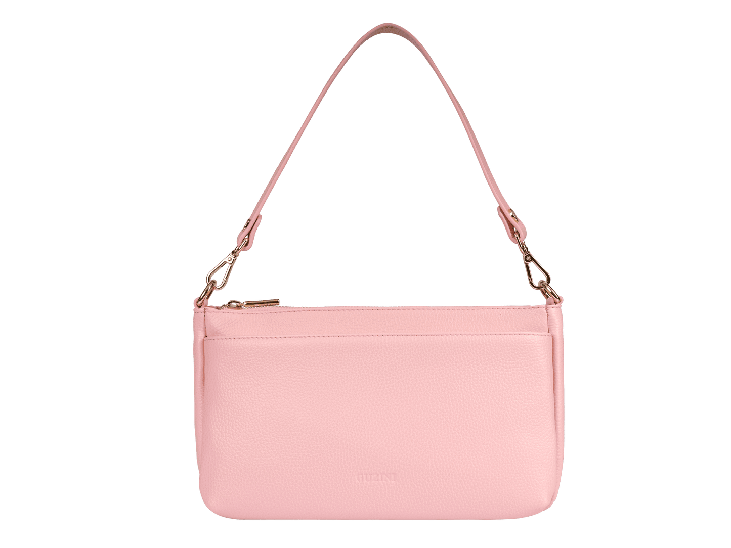 Multi-Compartment Genuine Leather Bag | Convertible Crossbody & Shoulder Straps, Multiple Zip Pockets, Organized Interior | Versatile Everyday Organizer