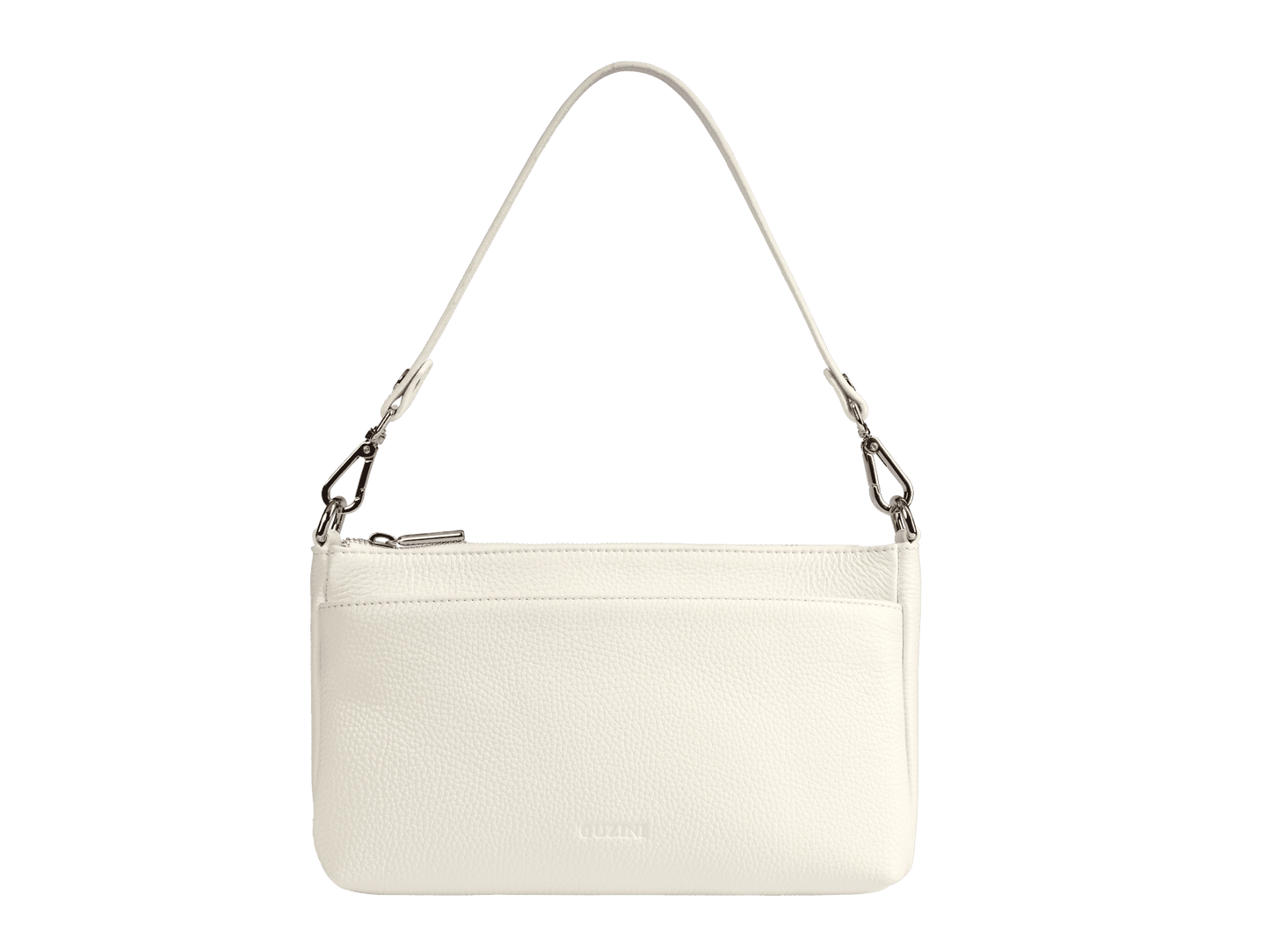 Multi-Compartment Genuine Leather Bag | Convertible Crossbody & Shoulder Straps, Multiple Zip Pockets, Organized Interior | Versatile Everyday Organizer