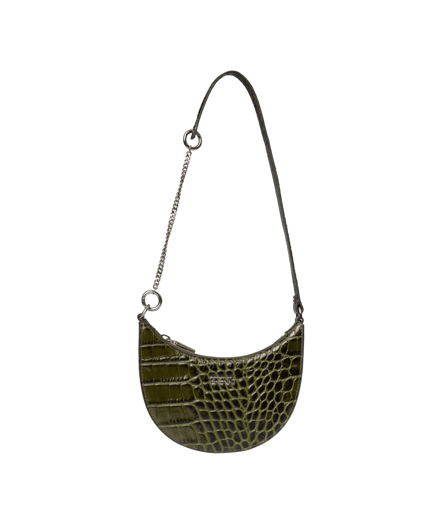 Convertible Genuine Leather Crossbody Bag | Detachable Chain Strap, Multi-Way Carry Design, Interior Organization Pocket | Versatile Fashion Accessory