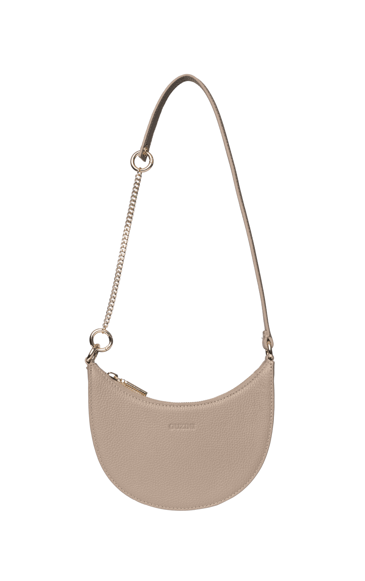 Convertible Genuine Leather Crossbody Bag | Detachable Chain Strap, Multi-Way Carry Design, Interior Organization Pocket | Versatile Fashion Accessory