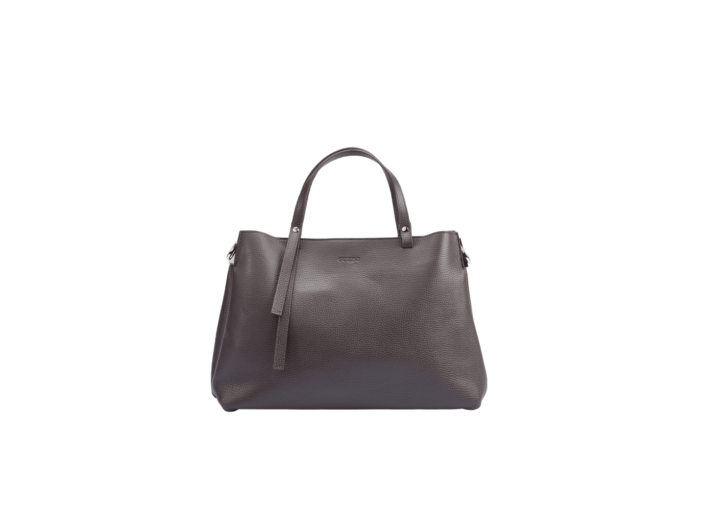 Genuine Leather Handbag | Detachable Shoulder Strap, Dual Handle Design, Interior Zip Compartment | Spacious Everyday Tote