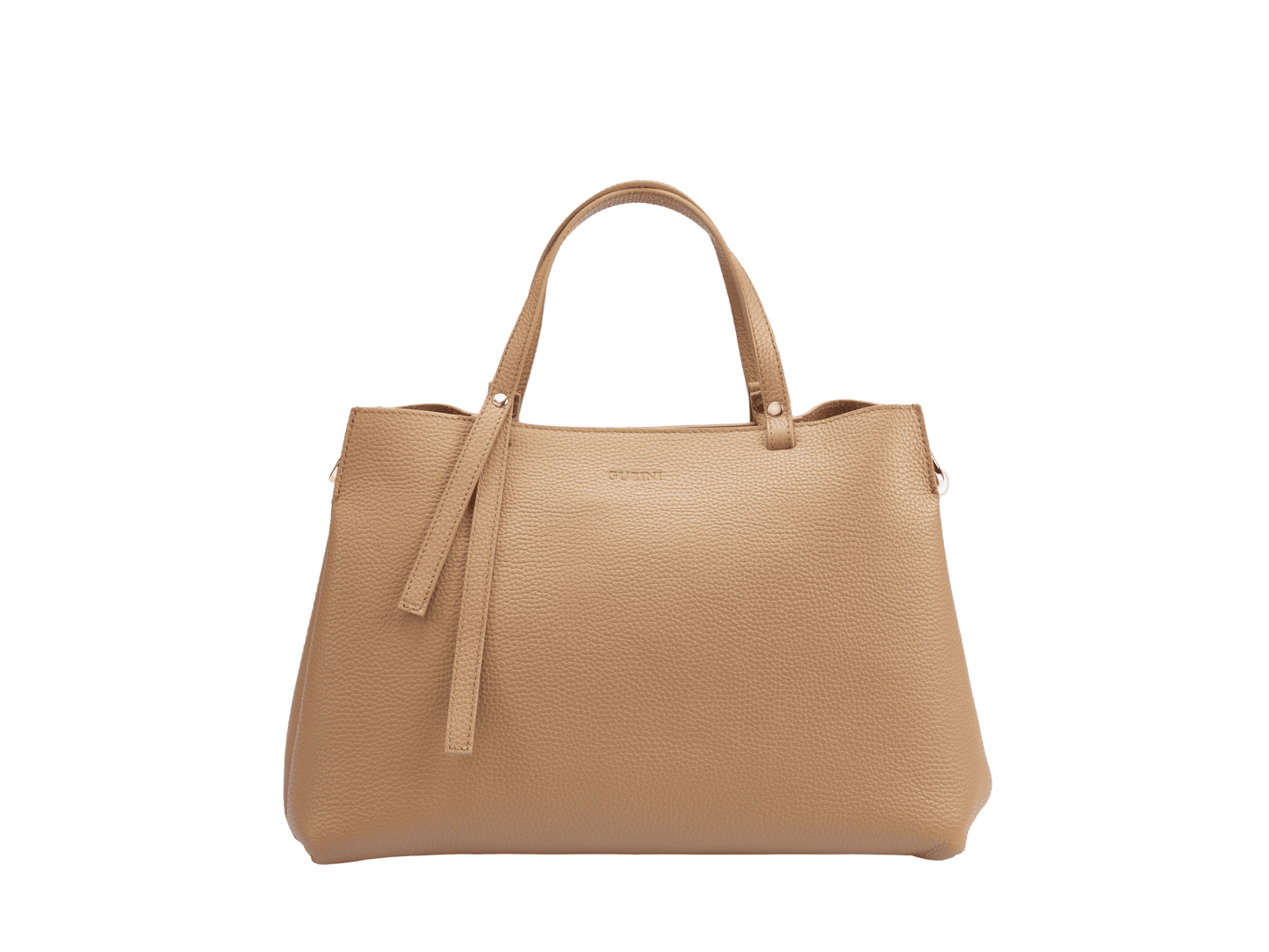 Genuine Leather Handbag | Detachable Shoulder Strap, Dual Handle Design, Interior Zip Compartment | Spacious Everyday Tote
