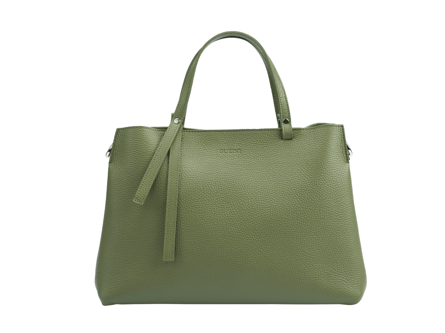 Genuine Leather Handbag | Detachable Shoulder Strap, Dual Handle Design, Interior Zip Compartment | Spacious Everyday Tote