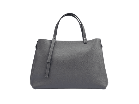 Genuine Leather Handbag | Detachable Shoulder Strap, Dual Handle Design, Interior Zip Compartment | Spacious Everyday Tote