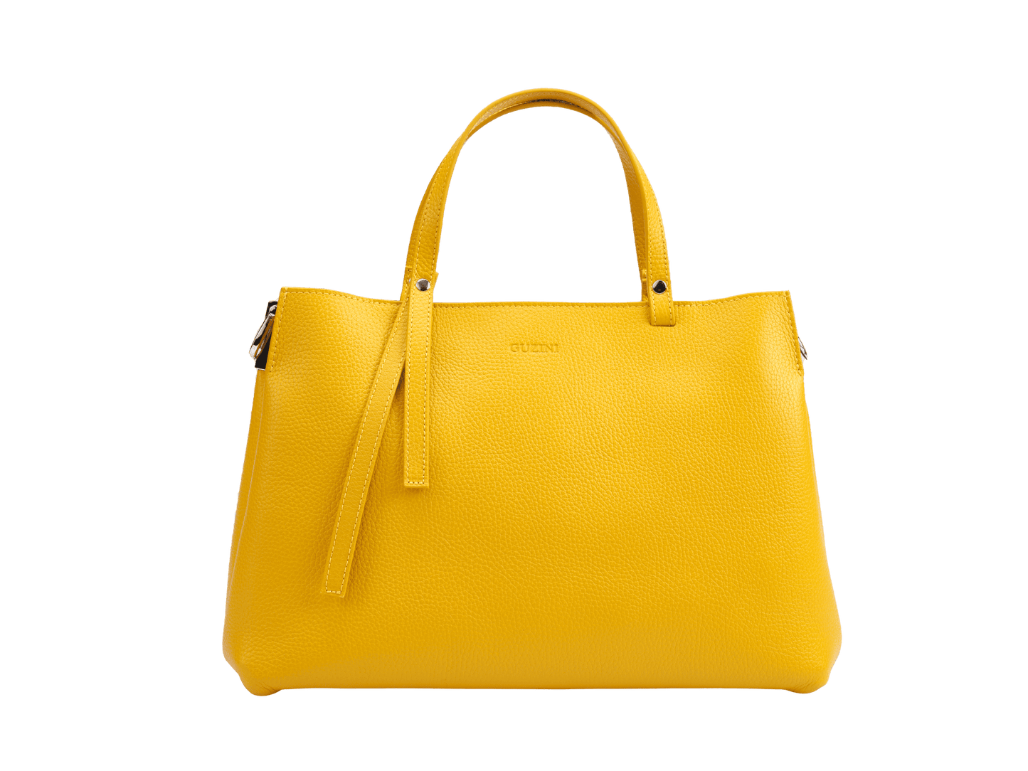 Genuine Leather Handbag | Detachable Shoulder Strap, Dual Handle Design, Interior Zip Compartment | Spacious Everyday Tote