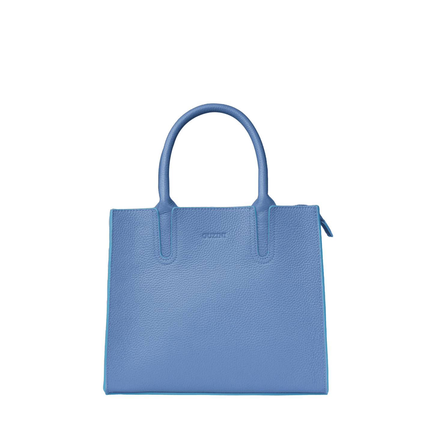 Genuine Leather Handbag | Detachable Crossbody Strap, Dual Handle Design, Multiple Interior Zip Pockets | Structured Professional Tote