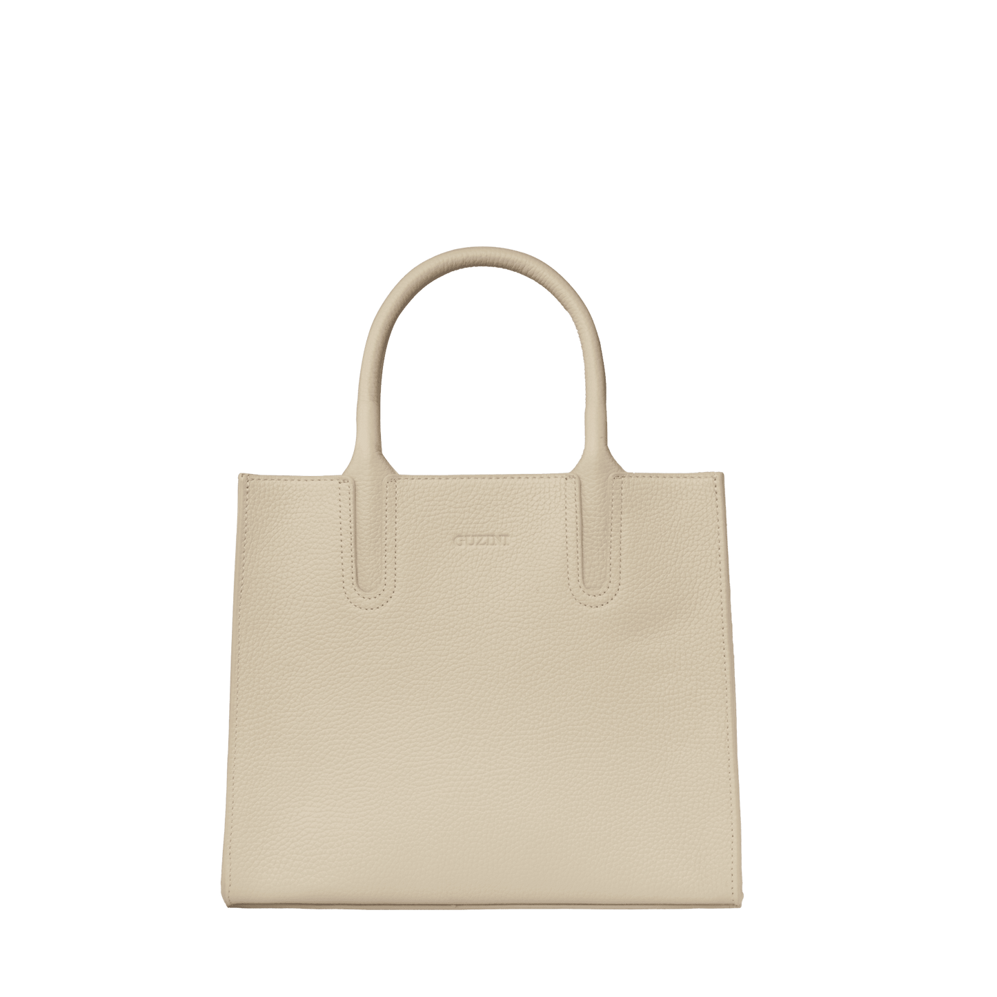 Genuine Leather Handbag | Detachable Crossbody Strap, Dual Handle Design, Multiple Interior Zip Pockets | Structured Professional Tote