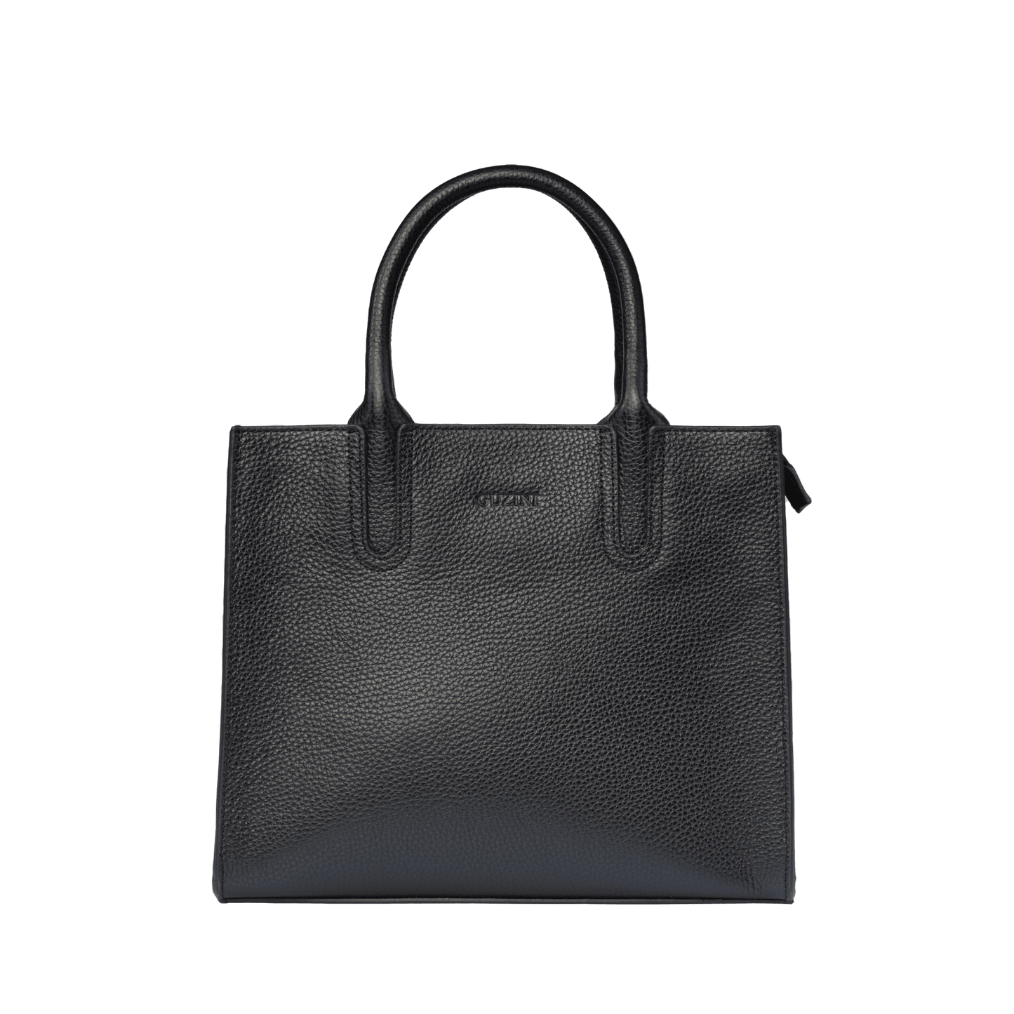 Genuine Leather Handbag | Detachable Crossbody Strap, Dual Handle Design, Multiple Interior Zip Pockets | Structured Professional Tote