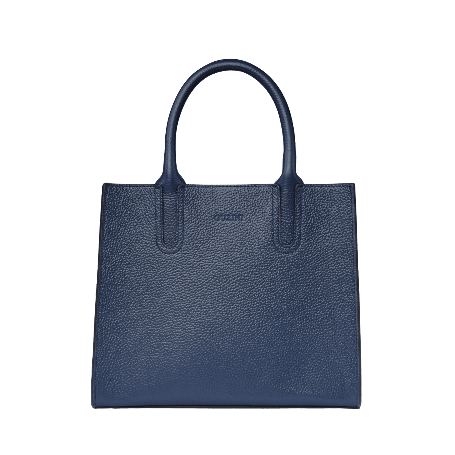 Genuine Leather Handbag | Detachable Crossbody Strap, Dual Handle Design, Multiple Interior Zip Pockets | Structured Professional Tote