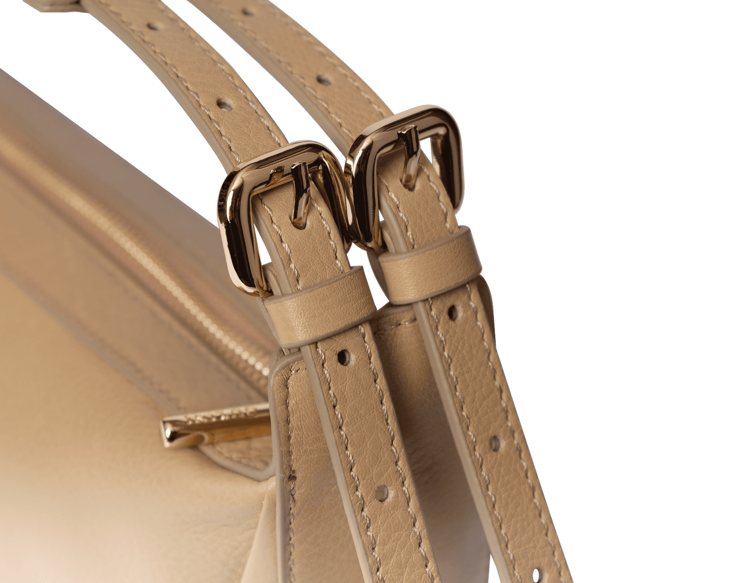 Classic Genuine Leather Shoulder Bag | Adjustable Straps Included, Curved Silhouette Design, Interior Zip Pocket