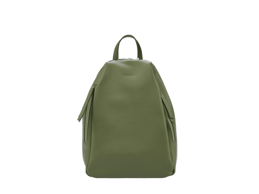 Genuine Leather Backpack | Adjustable Straps, Front Zip Pocket, Interior Organization | Modern Everyday Carry