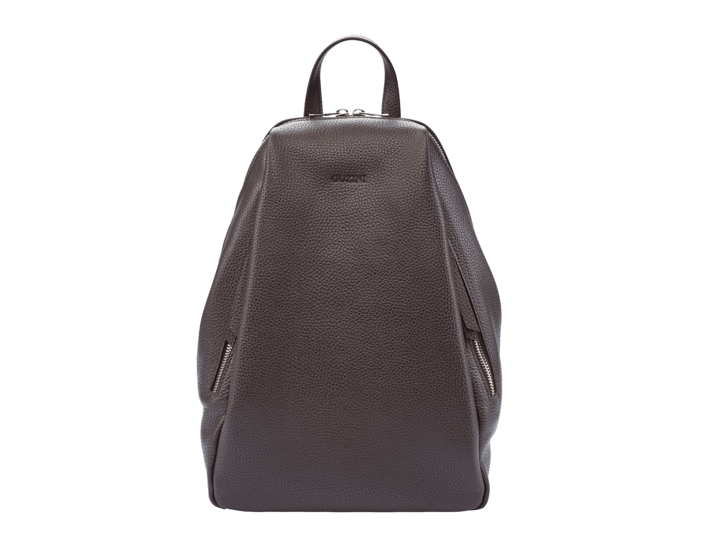 Genuine Leather Backpack | Adjustable Straps, Front Zip Pocket, Interior Organization | Modern Everyday Carry
