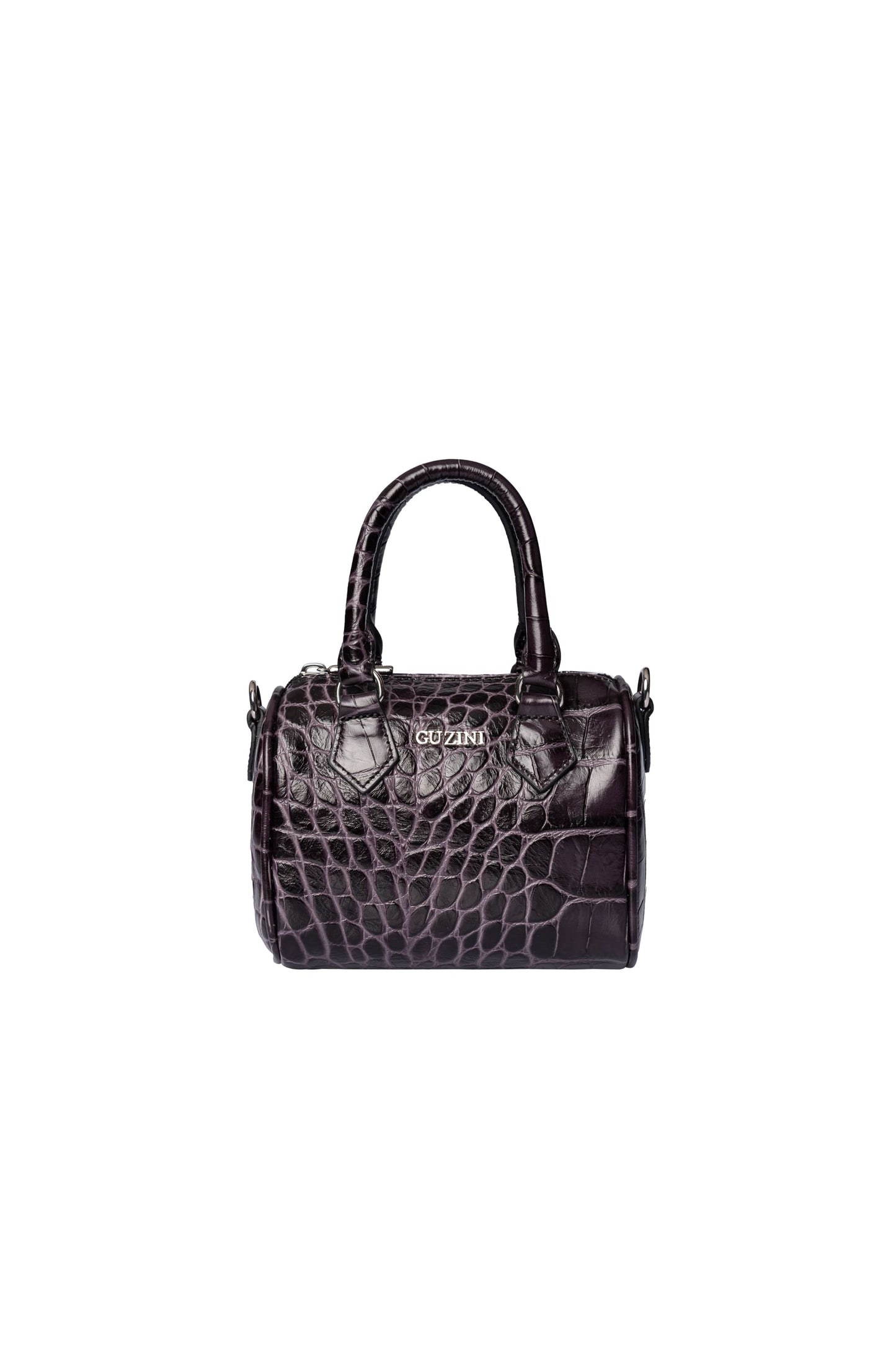 Mini Genuine Leather Handbag | Detachable Crossbody Strap, Dual Handle Design, Top Zip Closure | Compact Luxury Carry