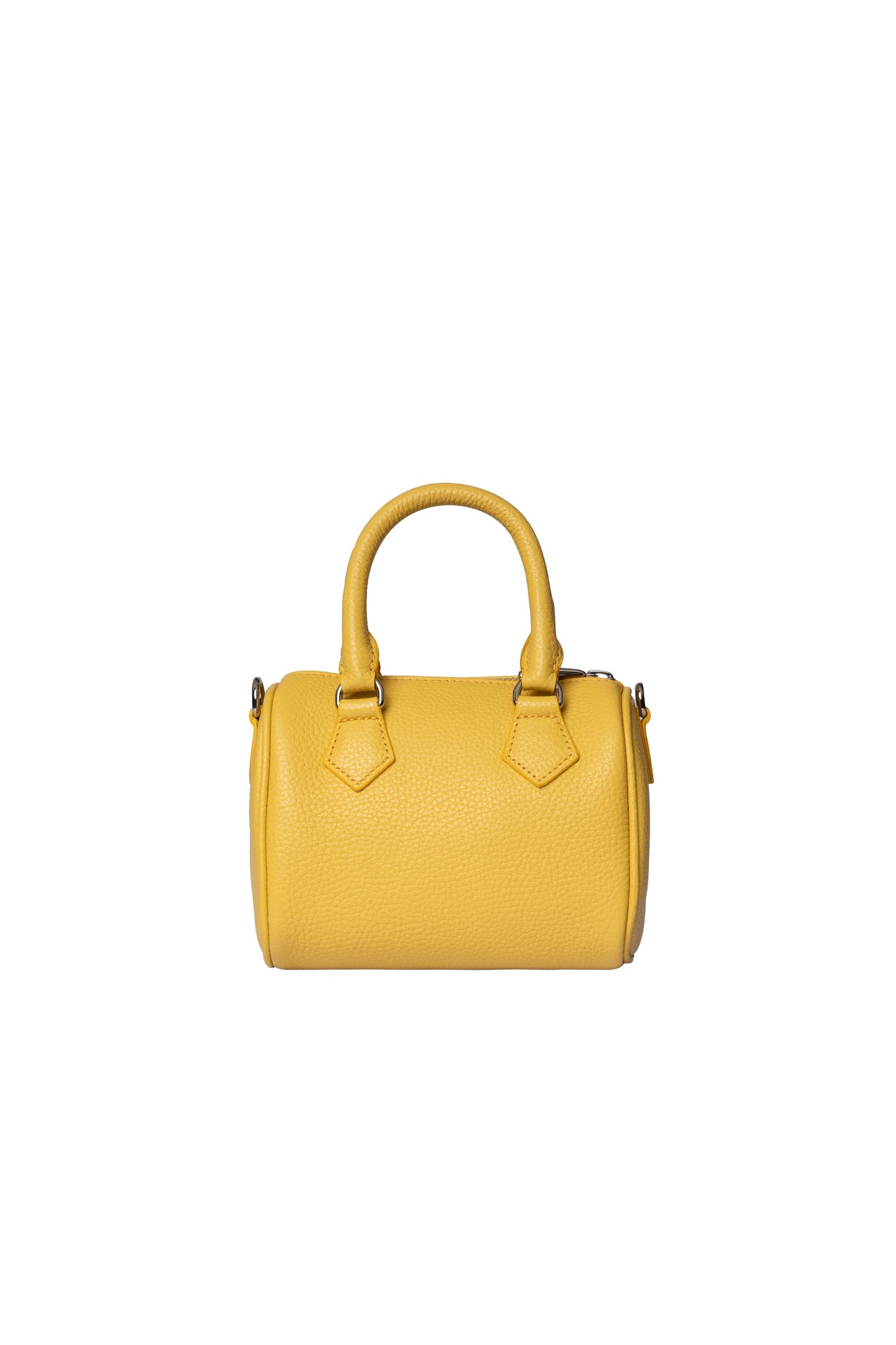 Mini Genuine Leather Handbag | Detachable Crossbody Strap, Dual Handle Design, Top Zip Closure | Compact Luxury Carry
