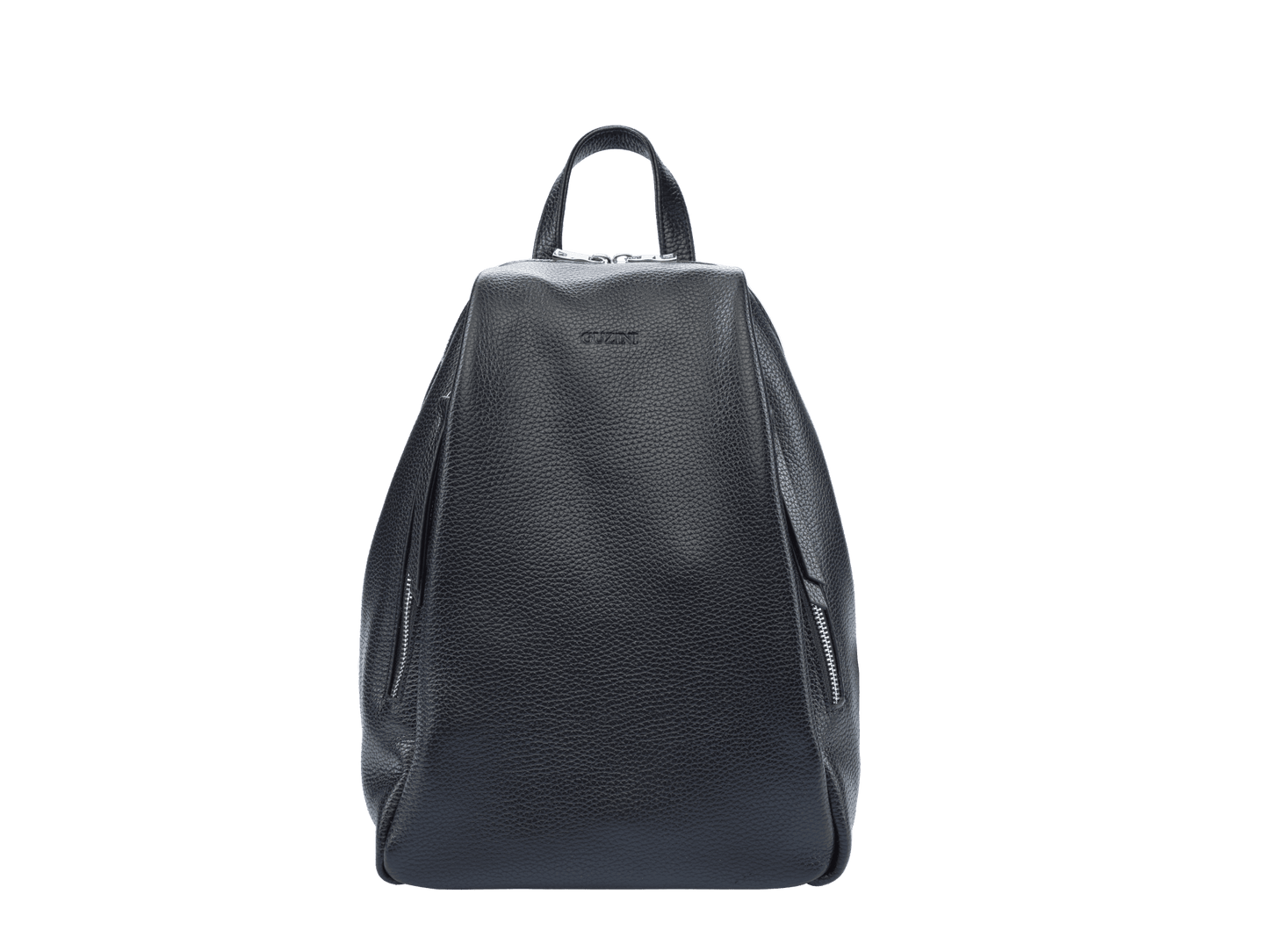 Genuine Leather Backpack | Adjustable Straps, Front Zip Pocket, Interior Organization | Modern Everyday Carry