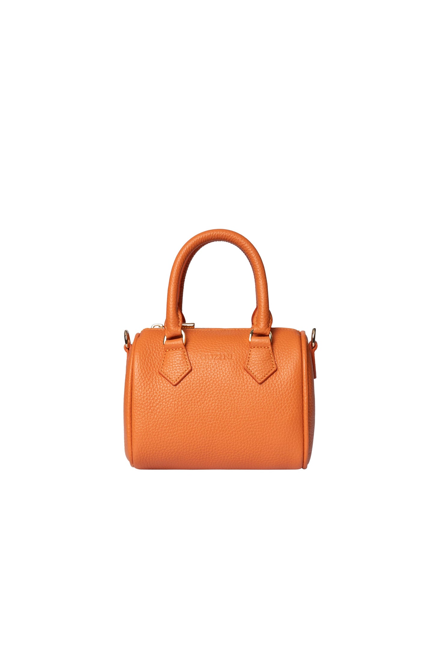 Mini Genuine Leather Handbag | Detachable Crossbody Strap, Dual Handle Design, Top Zip Closure | Compact Luxury Carry